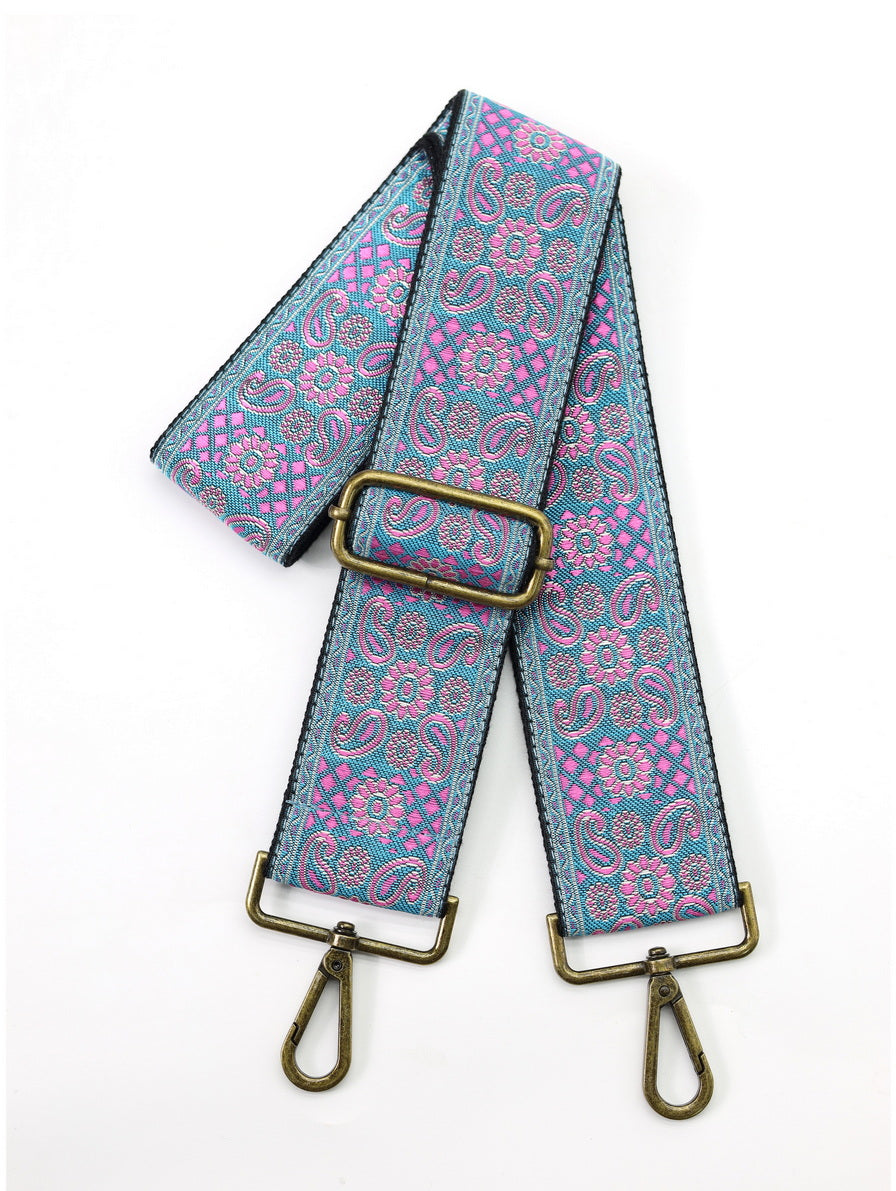 2.0"Paisley Pattern Adjustable Bag Strap