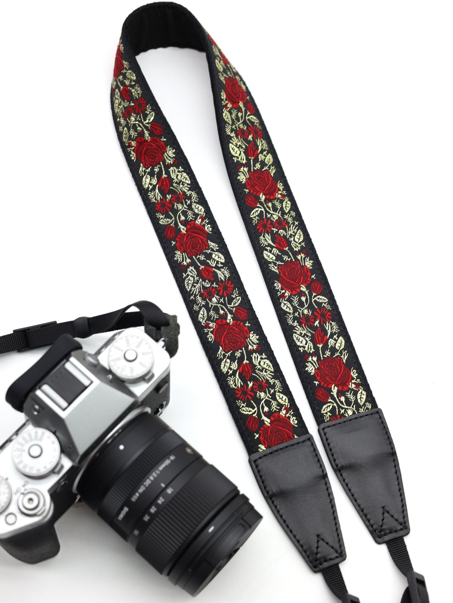 1.5“ Width adjustable Camera Strap | Embroidered Ribbon Camera Strap | Photography Accessories | Holiday Gift