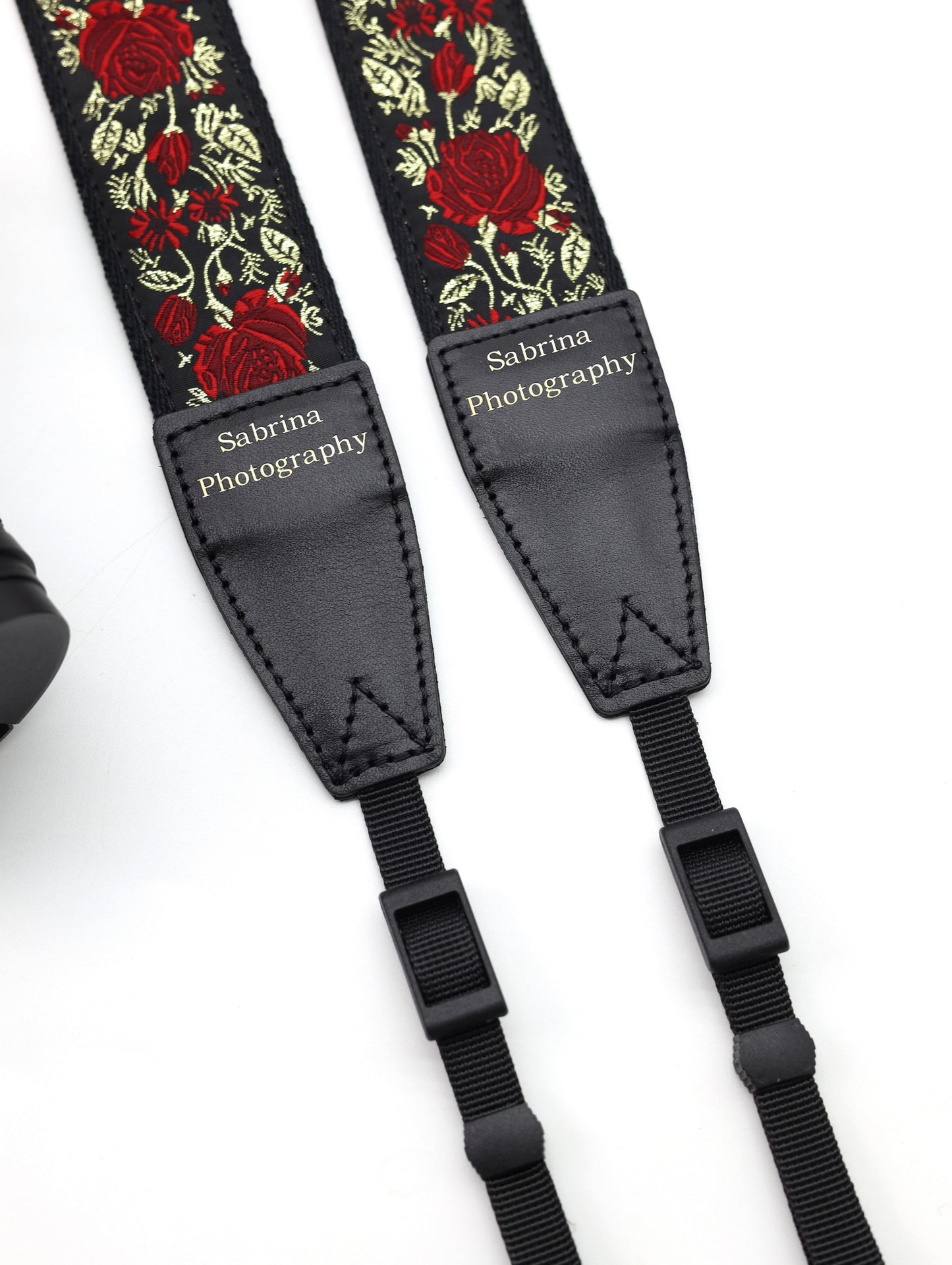 1.5“ Width adjustable Camera Strap | Embroidered Ribbon Camera Strap | Photography Accessories | Holiday Gift