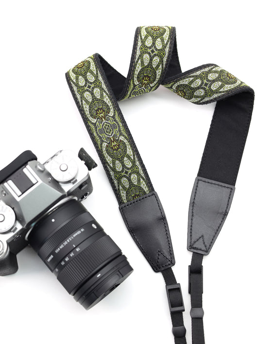 1.5“ Width adjustable Camera Strap | Embroidered Ribbon Camera Strap | Photography Accessories | Holiday Gift