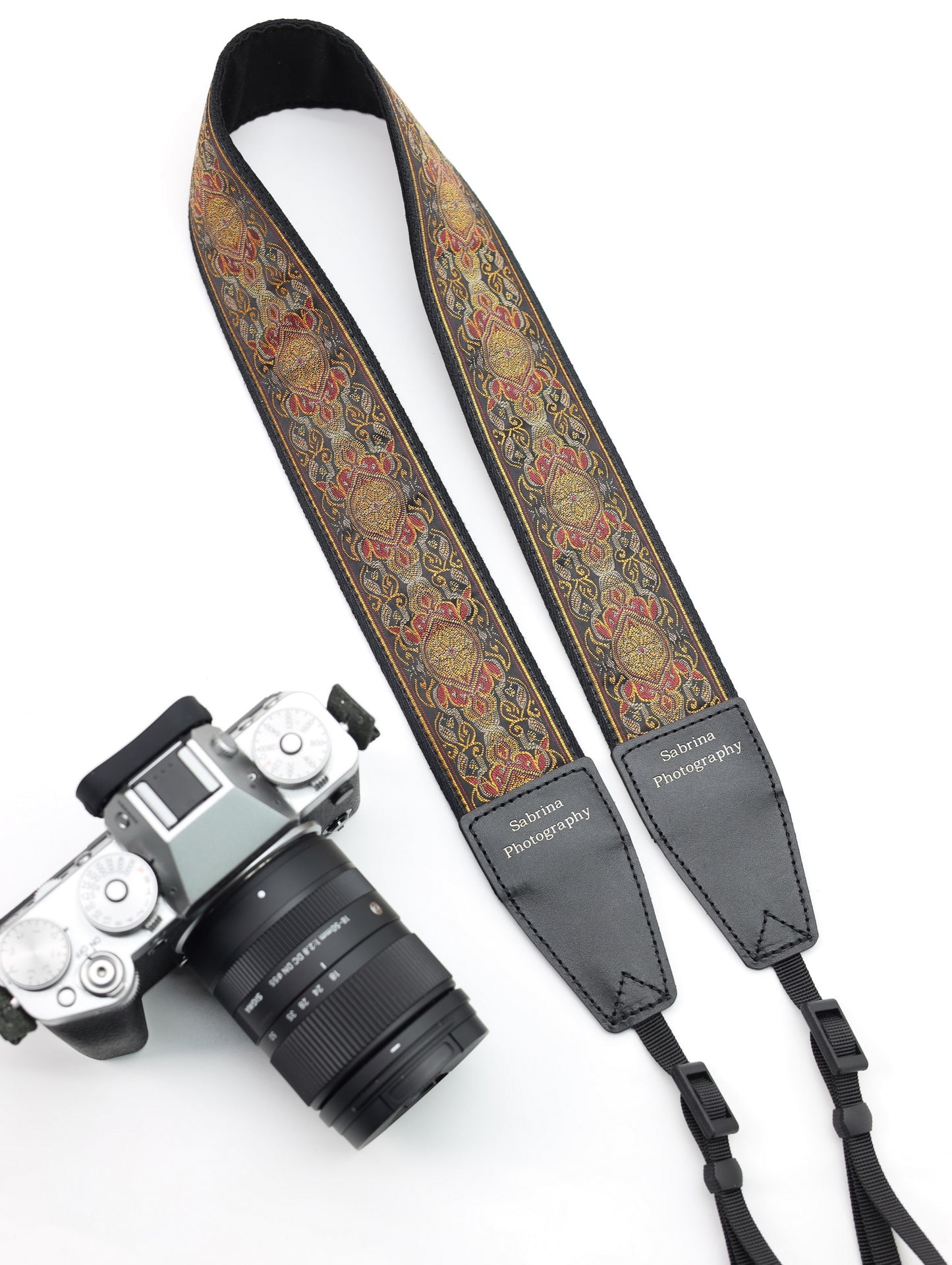 2.0“ Width adjustable Camera Strap | Embroidered Ribbon Camera Strap |  Photography Accessories | Holiday Gift