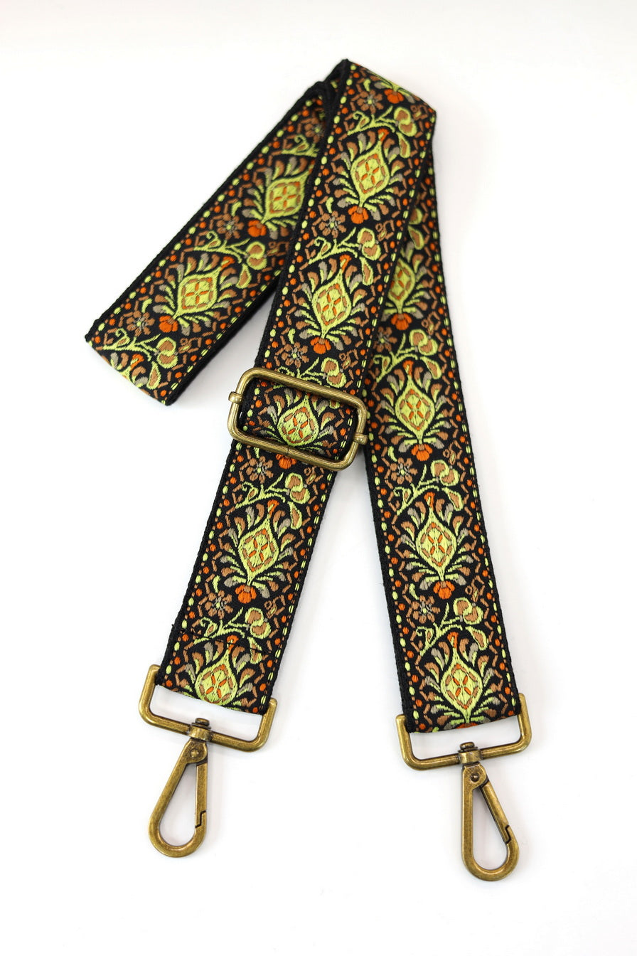 Floral Embroidered 1.5"Adjustable Bag Strap